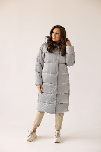 2 Куртка женская зимняя 23610 (silver)