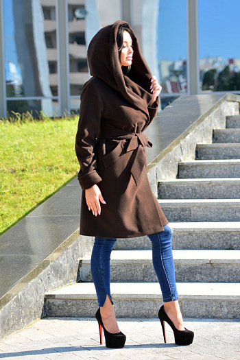 2 Пальто 18910  (шоколад) 