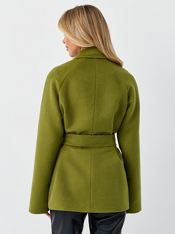 7 Пальто женское демисезонное 27220 (лайм ворсовый)