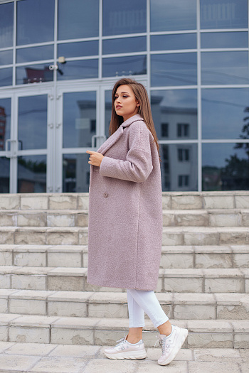 4 Пальто женское демисезонное 21220  (латте) 