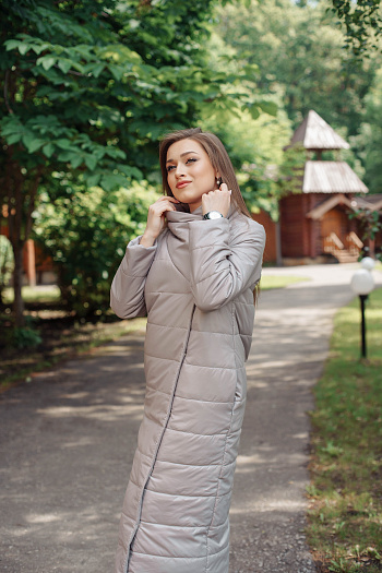 2 Куртка женская демисезонная 22370  (какао) 