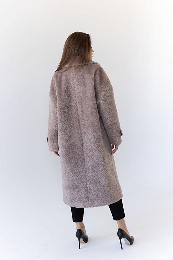 4 Пальто женское демисезонное 23777 (латте+черный)