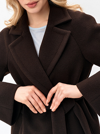 6 Пальто женское демисезонное 27780-04 (коричневый)