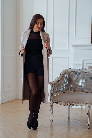 6 Пальто женское демисезонное 22530  (песочный) 