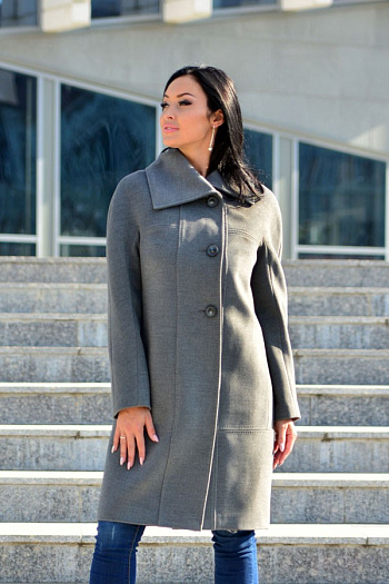 3 Пальто 18950  (серый) 