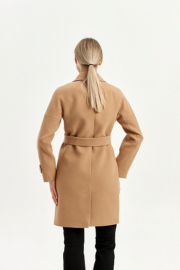 6 Пальто женское демисезонное 22970 (кэмел)