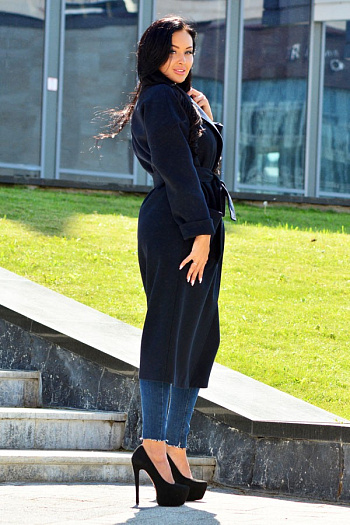 2 Пальто 18550  (т.синий) 