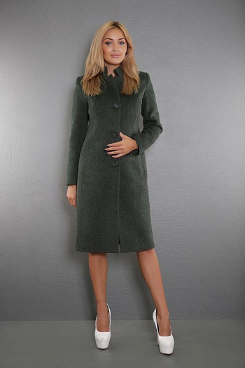 3 Пальто женское демисезонное  18507-800 (зеленый) 