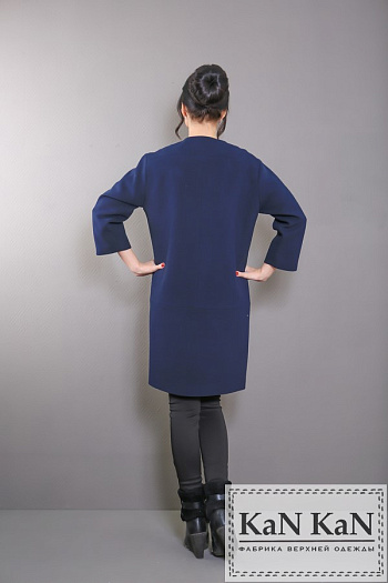 3 Пальто 15-223  (темно-синий) 