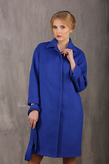 3 Пальто 18570  (василек) 