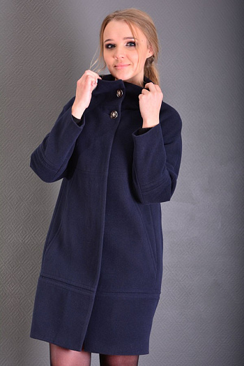 2 Пальто Б154  (тёмно-синий) 