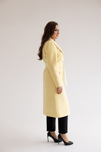 3 Пальто женское демисезонное 23970 (желтый)