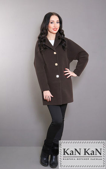 3 Пальто 16004-900  (шоколад) 