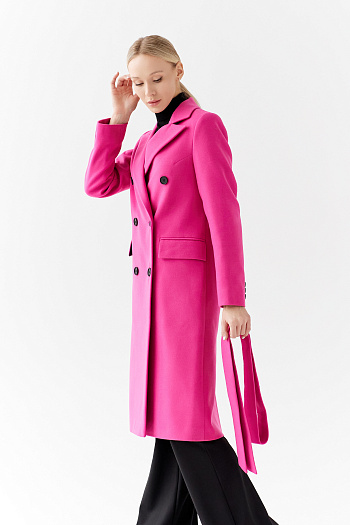 6 Пальто женское демисезонное 25775 (розовый)