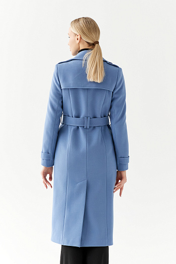 6 Пальто женское демисезонное 25797 (серо-голубой)