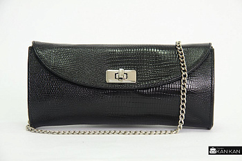 3 Клатч 200-1 Черный (рептилия)