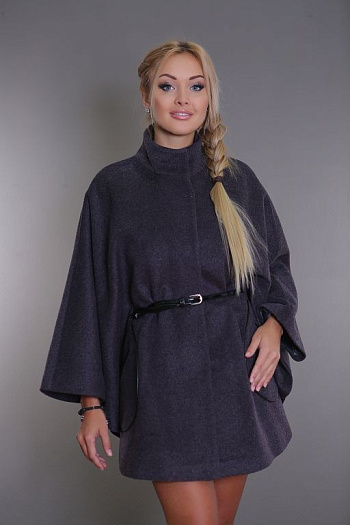 3 Пальто женское демисезонное 17501  (серый) 