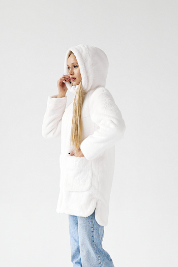 6 Шубка утеплённая 25552-11 (белый)