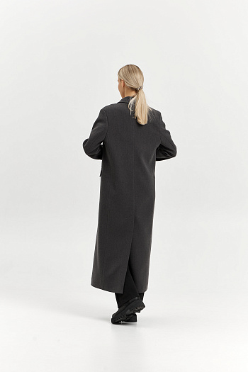 3 Пальто женское демисезонное 26830 (базальт/рубчик)