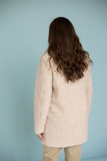 3 Пальто женское демисезонное 23720 (бежевый)