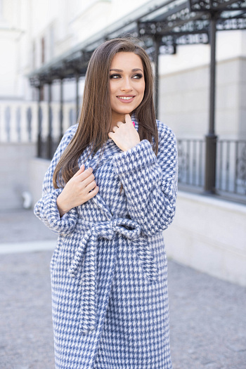 3 Пальто женское демисезонное 25990 (grey blue)