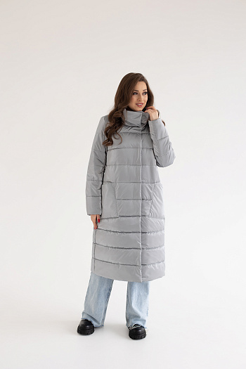 2 Куртка женская демисезонная 23600 (silver)