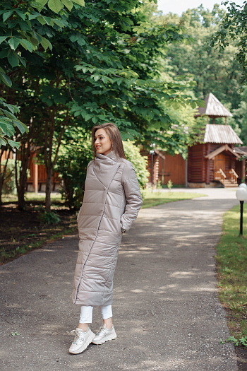 5 Куртка женская демисезонная 22370  (какао) 