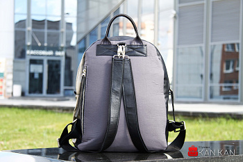 2 Рюкзак S0017Б т.серый+черный