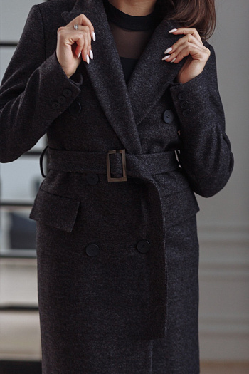 3 Пальто женское демисезонное 22510  (маренго) 