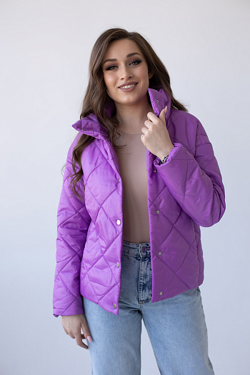 2 Куртка женская демисезонная 22300 (сирень)