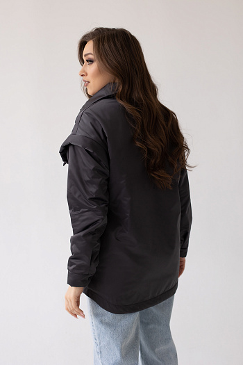 2 Куртка женская демисезонная 23983 (графит)