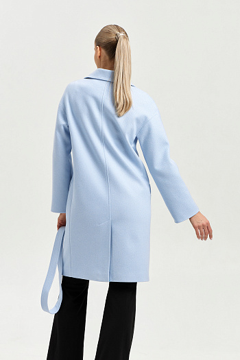 8 Пальто женское демисезонное 25885 (голубой)