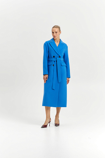 2 Пальто женское демисезонное 26102 (электрик)