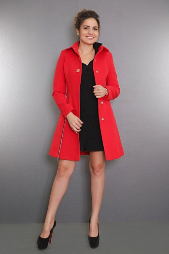 3 Пальто 1555-890  (красный) 