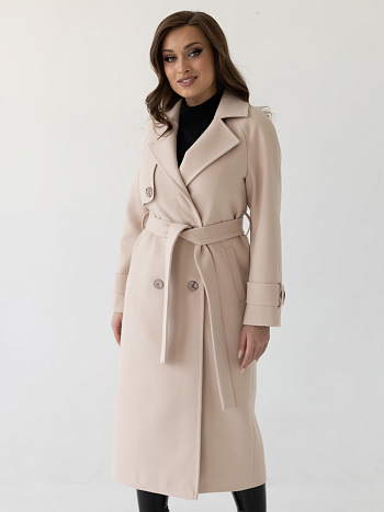 2 Пальто женское демисезонное 22960 (латте)