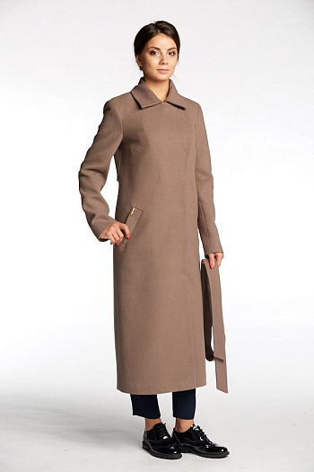 2 Пальто женское демисезонное 20115  (кофе) 