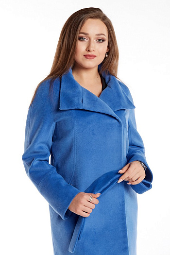 3 Пальто женское демисезонное 20770  (лазурный) 