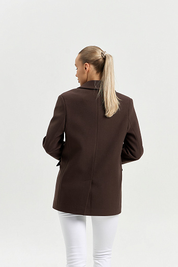 5 Пальто женское демисезонное 27100 (шоколад)