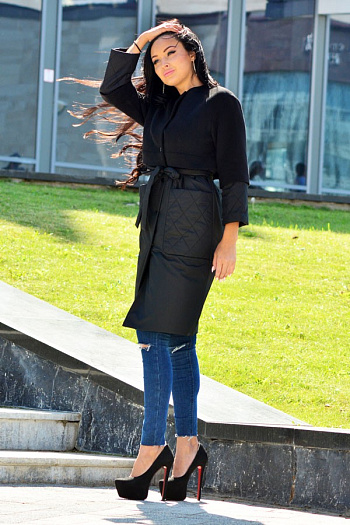 3 Пальто 19810  (черный) 