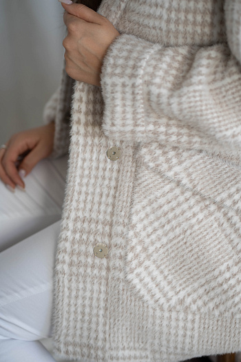 4 Пальто женское демисезонное 22520  (beige renata) 