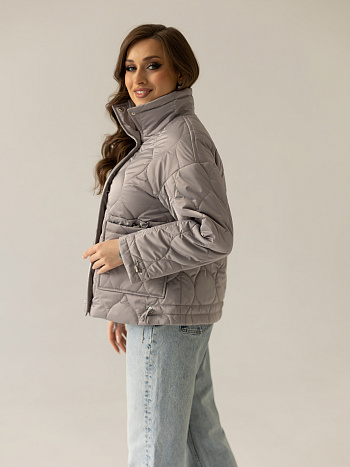 8 Куртка женская демисезонная 24835-00 (серый опал)