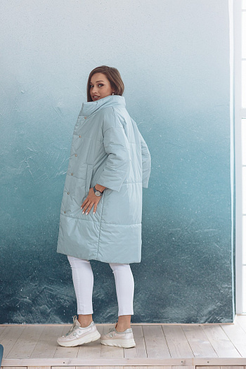 3 Куртка женская демисезонная 21680  (голубой) 