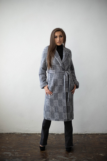 2 Пальто женское демисезонное 22555  (grey) 