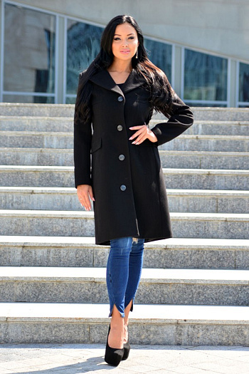 3 Пальто 18880  (черный) 