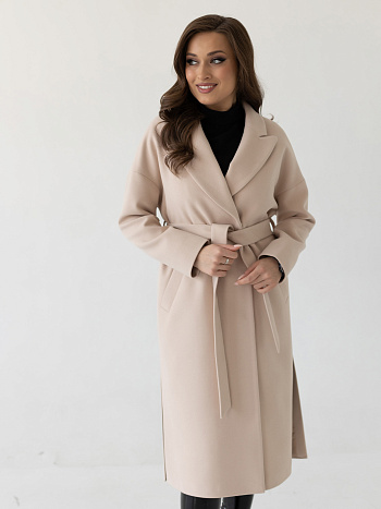 3 Пальто женское демисезонное 21820 (латте)