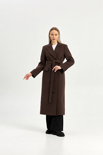 3 Пальто женское демисезонное 26895 (шоколад)