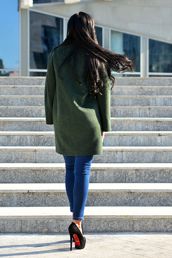 3 Пальто 19301  (изумруд) 