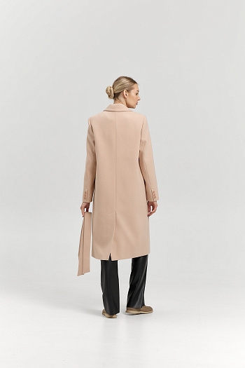 4 Пальто женское демисезонное 25775 (кремовый)