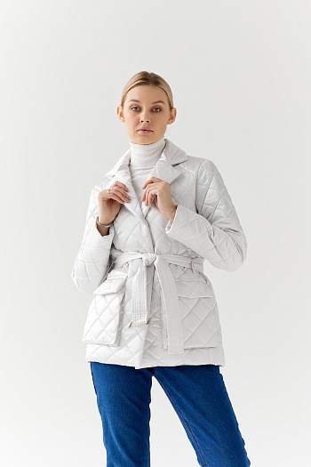 2 Куртка женская демисезонная 24230/б жемчужный