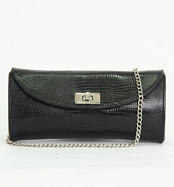 2 Клатч 200-1 Черный (рептилия)